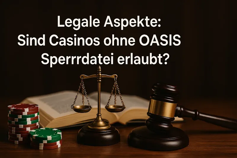 Legale Aspekte - Sind Casinos ohne OASIS Sperrdatei erlaubt?